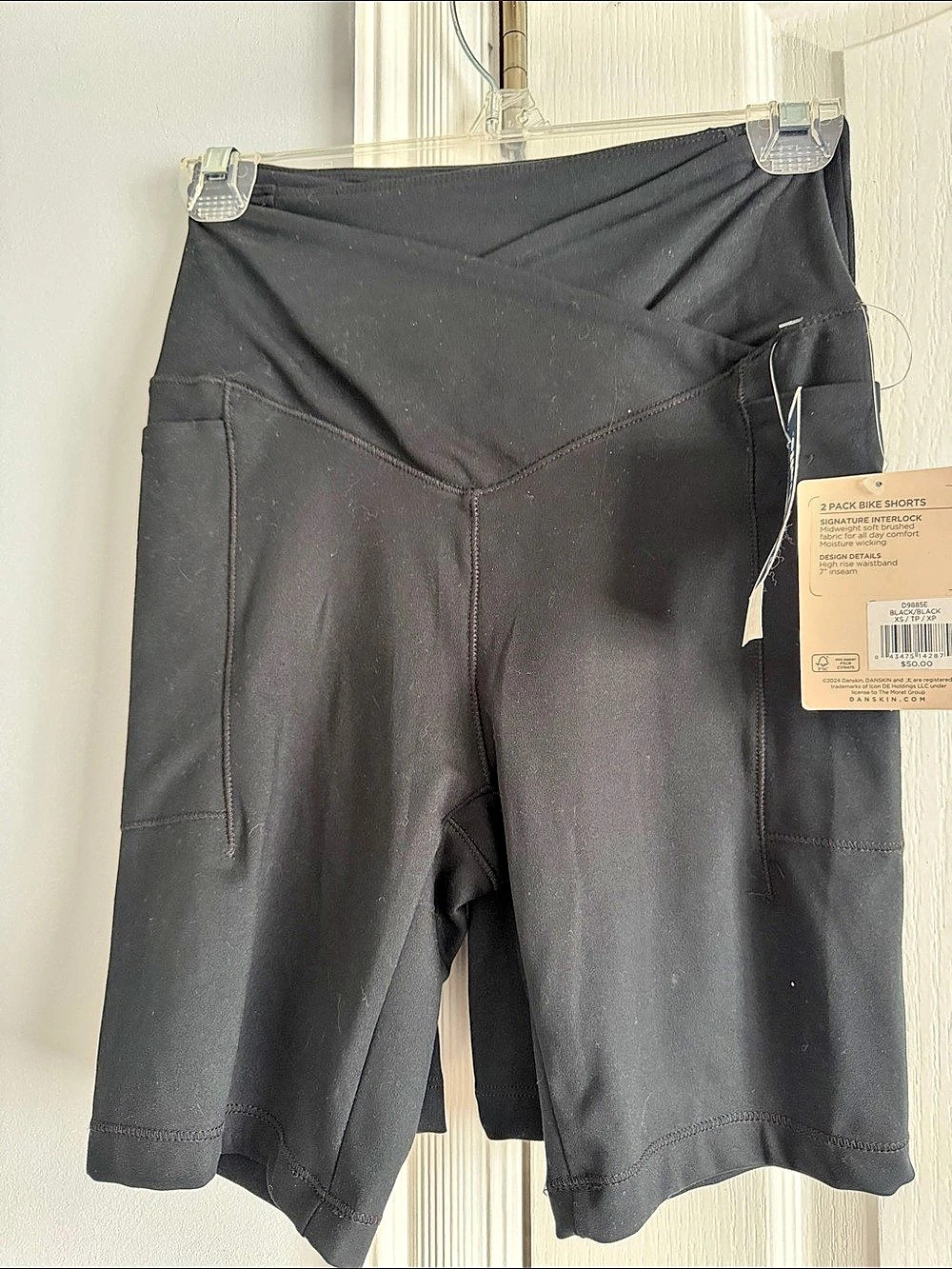Danskin 2 pack Bike Shorts Black XS